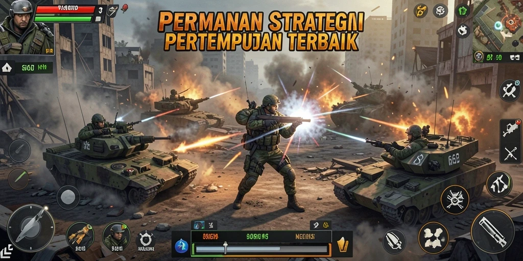 Tampilan menegangkan dari pertempuran di 66D.