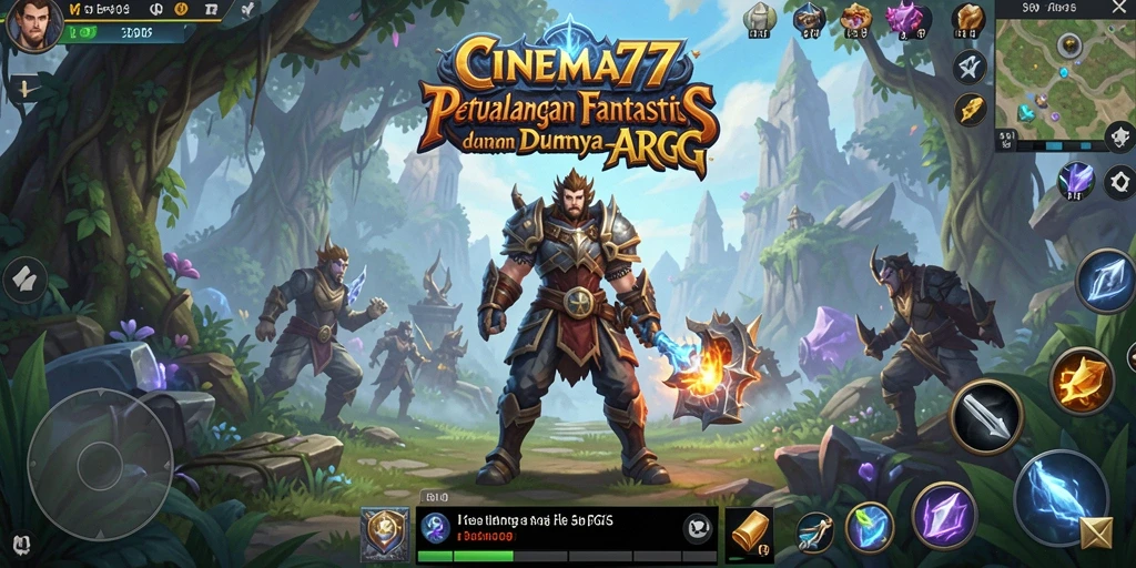 Screenshot gameplay CINEMA77 yang menakjubkan dengan aksi seru.