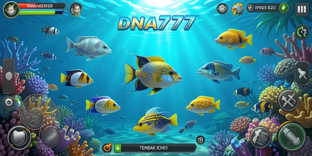 Screenshot menunjukkan momen seru dalam permainan Tembak Ikan.