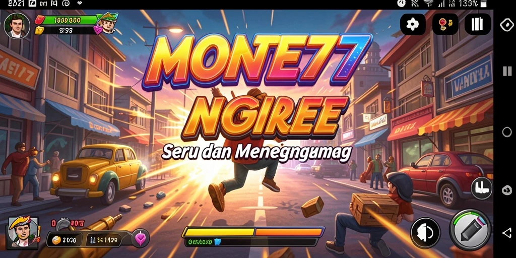 Screenshot gameplay menarik dari MONTE77 yang menunjukkan aksi Arcade.