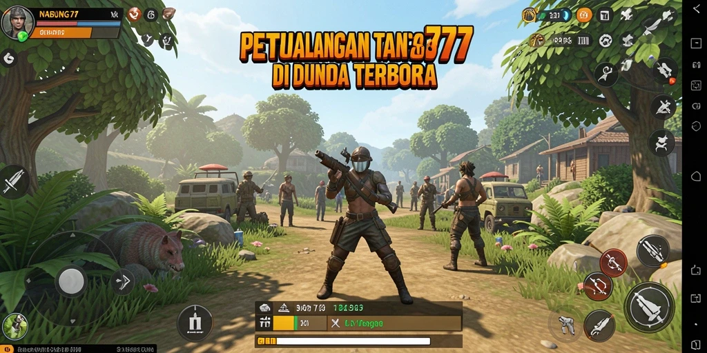Tampilan gameplay dunia terbuka yang mendebarkan di NABUNG77.