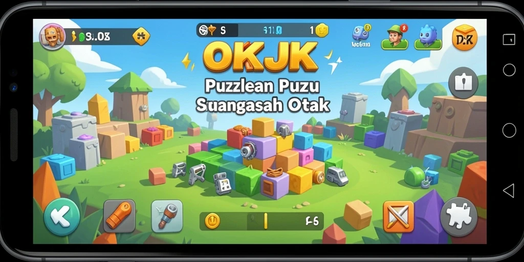 Tampilan gameplay OKJK yang menarik dan penuh tantangan.