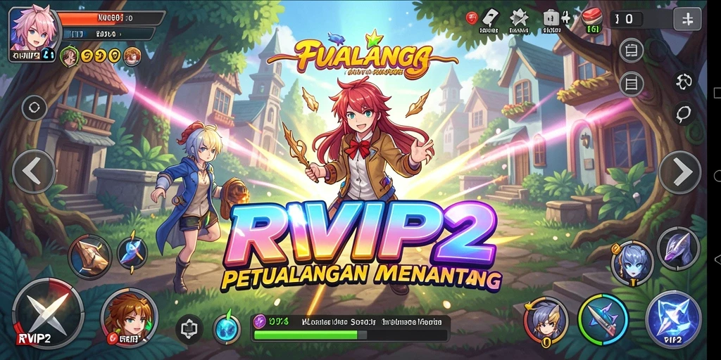 Tangkapan layar utama RVIP2 dengan karakter dan aksi mendebarkan.